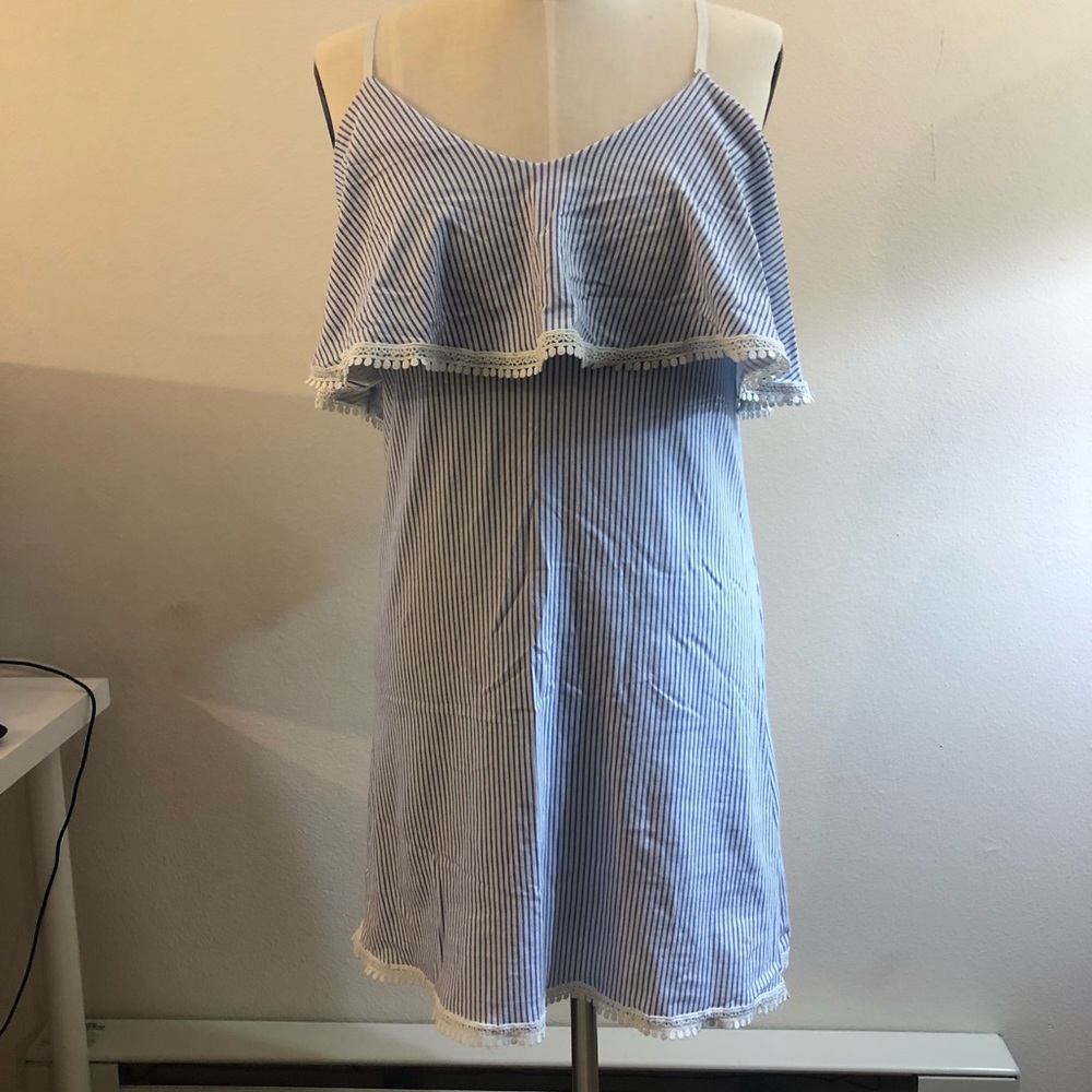 Blue and White Sundress